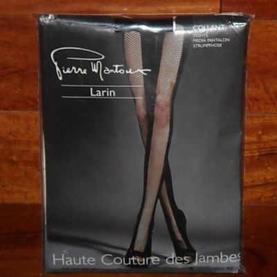 NWT Women's Pierre Mantoux Larin Tights Color Nero ( Black) Size S Made In Italy