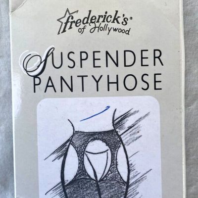 FREDERICKS OF HOLLYWOOD..SUNTAN..NYLON..ROSE BACKSEAM..SUSPENDER PANTYHOSE..PLUS