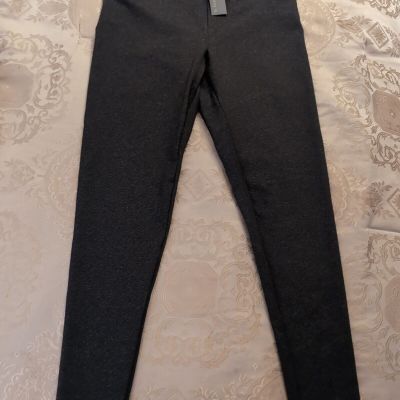 NWT MATTY M LEGGINGS, CHARCOAL GRAY, MEDIUM, PERFECT 27.5