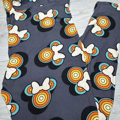 LuLaRoe TC2 Grey Disney Mickey Mouse Leggings