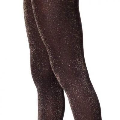 Hue Women's Control-Top Glitter Tights, Silver, Size S/M