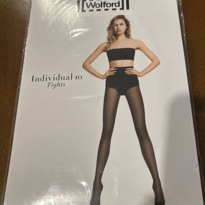 NWT Wolford Saba Brown Individual 10 Tights Size Medium