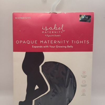 Isabel Opaque Maternity Tights by Ingrid & Isabel, Pregnancy Tights, Black S/M