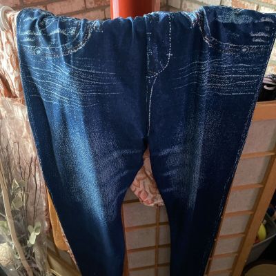 Jean Style Leggings Size Xxl Brand New