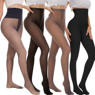 Womens Sexy Stockings Thin Translucent Pantyhose Elasitc Tights Valentine's Day