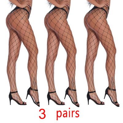 Cozy Feel woman‘s fashion hot stocking Elastic Sexy Size hole Fishnet Pantyhose