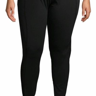 Black Soot Plus Size Moisture Wicking Active Performance Legging