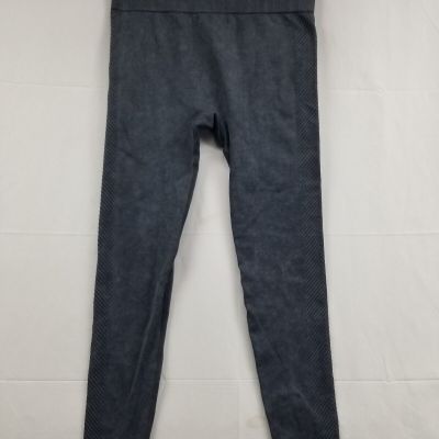 Mono B Leggings Womens Gray Acid Wash Stretch Ankle Women's Size large