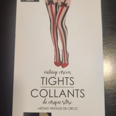 Women's Vintage Circus Style Tights  Collants Adult One Size (Up To 165 Pounds)