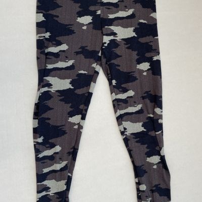 Cuddl Dubs Leggings Small Gray Womens Camouflage