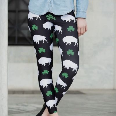 Cozy Buffalo Irish Leggings. Size 2X/3X, See Pictures For Size Chart.