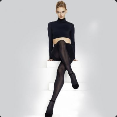 Hanes Premium Women's Opaque Tights - Black M CL44