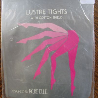 Womens Rochelle Lustre Tights Pantyhose Suntan Nylon Spandex 2992 Medium NIP USA