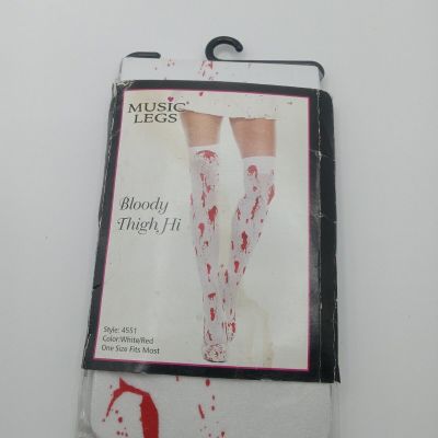 New Music Legs Bloody Thigh High Stockings Halloween, Cosplay, Costume Sexy