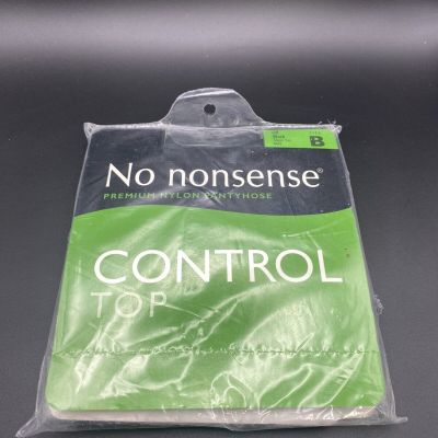 Pantyhose No Nonsense Control Top Nylon Leg Off Black M43 Size B – 1 pair