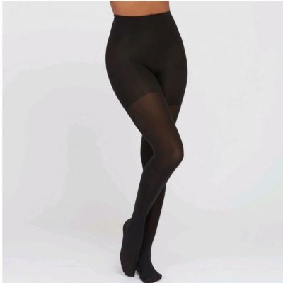 Spanx size 3 Black Opaque Shaping Tights  Style 158B NWT