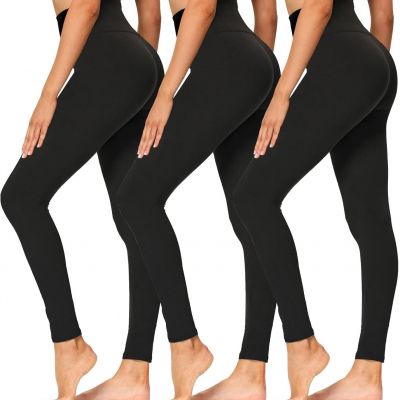 High Waisted Leggings - Soft Athletic Tummy Control Pants for Yoga Workout