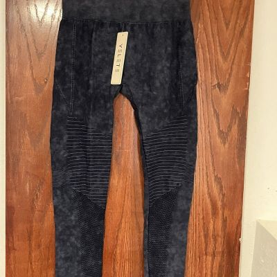 NWT Yelete Women’s Leggings Navy Blue Skinny 24” Waist Pretty & Athletic C1