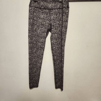 Hollister Heather Gray Black Heathered Leggings Crisscross  Ankle Women's Size M