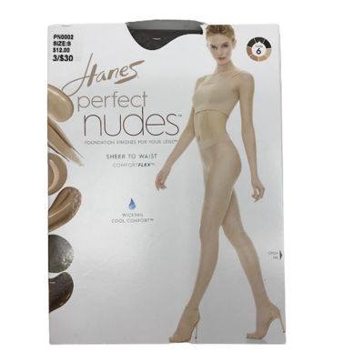 Hanes Perfect Nudes Pantyhose S Light Tummy Control Wicking Nude-6 PN0002