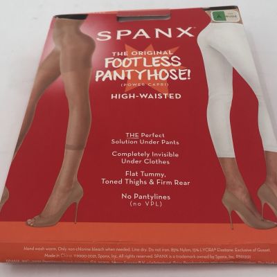 Spanx The Original Footless Pantyhose Power Capri Size A Nude High Waisted