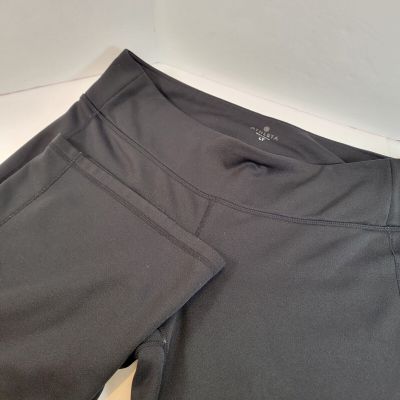 Athleta KickBooty Tech Stretch Large Tall Black Fleece Lined Yoga Style #790992