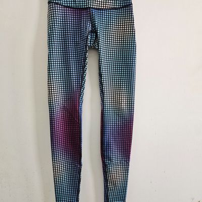 Lululemon Wunder Under Pant III *Full-On Luon Cosmic Dot White Multi 4 EUC