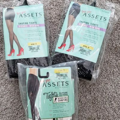 Nwt Spanx Love Your Assets Sara Blakely Shaping Tights Sz 2 Black, Free Shipping