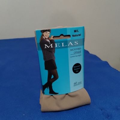 Melas microfiber  Opaque tights, 60 denier, color Naturel size: M/L