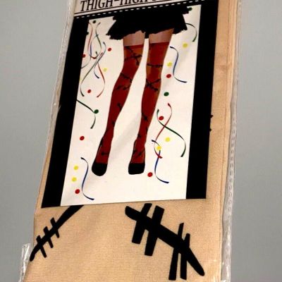 Halloween Thigh High Stockings Nude One Size