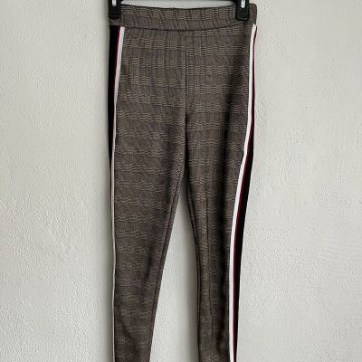 Zara Basic Collection Woman Gray Side Stripes Legging, Size Small