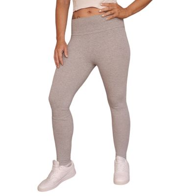 Gray Mid Rise Leggings Small Comfy Athletic Yoga Athleisure Workout Pilates