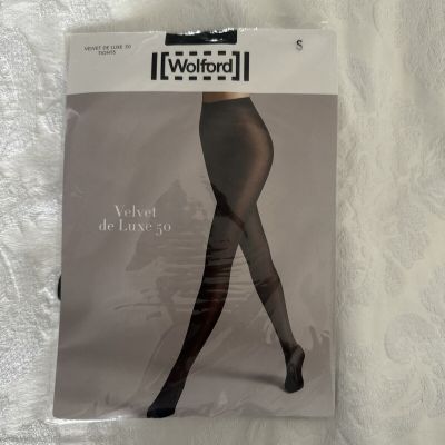 WOLFORD Velvet De Luxe 50 Tights Small Mocca