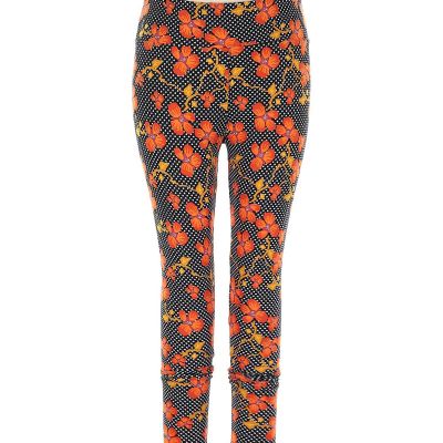 Lularoe Women Orange Leggings 1X Plus