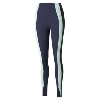 PUMA Womens Navy Stretch Active Wear High Waist Leggings XS