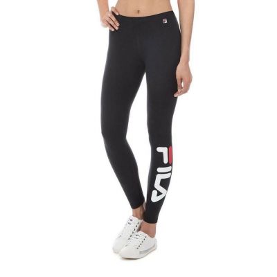 NWT Womens SZ XS FILA Soft Stretch Cotton Leggings Workout Yoga Pant   BLACK