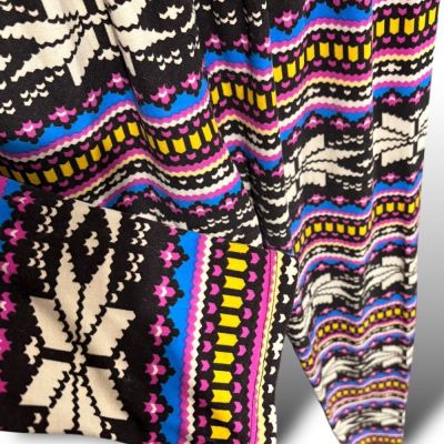 Leggings - Snowflake Design - Multicolored - Womens Plus Size - See Measurements