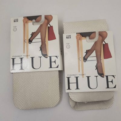 Hue Tint Fishnet Tights,  NEW, Size 2, 2 PAIRS