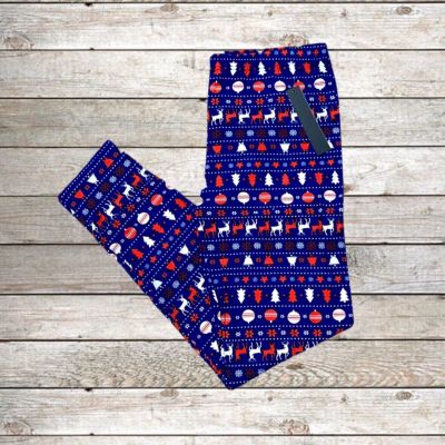 Women’s Leggings Plus Size L/XL Christmas Holiday NWT Extra Stretchy Soft