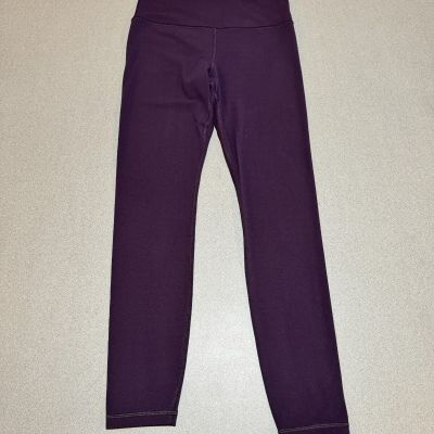 Athleta Elation Ultra High Rise Sheen Leggings Purple Small Yoga Workout Pilates