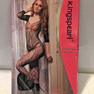 KINGSPEARL SEXY BODYSTOCKING - NEW IN ORIGINAL PACKAGING - BLACK - #JT8105B