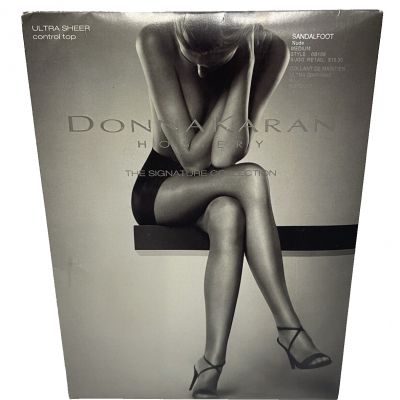 Donna Karan Hosiery Signature Ultra Sheer Control Top Nude Sandalfoot Nude Med