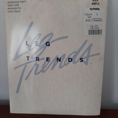 Leg Trends pack of 2 pantyhose Black Ample Reinforced Toe