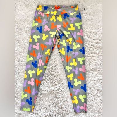 Disney parks Mickey Mouse balloon leggings size large NWT Rainbow Size Large