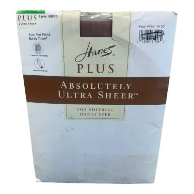 Hanes Plus Absolutely Ultra Sheer Control Top Plus Petite Barely There Pantyhose