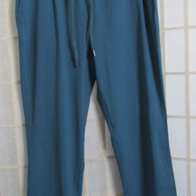 NWT CRZ Yoga Teal Blue Leggings Workout Polyester Blend Pants Women's Size S 4-5