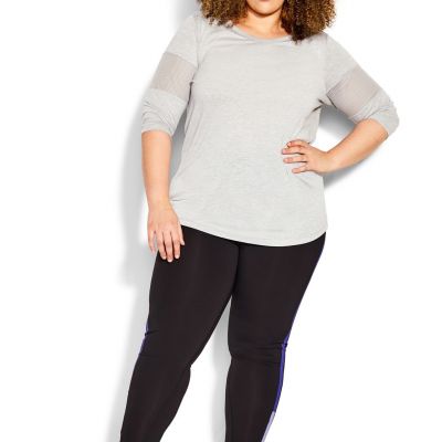 Avenue Women's Plus Size Splice Panel Legging