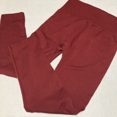 Chances R womens Burgandy leggings stretch pants size 1X/2X RN#101962