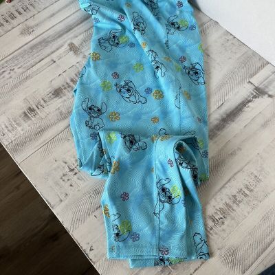 Disney Stitch Blue Leggings With Pockets Size 3XL