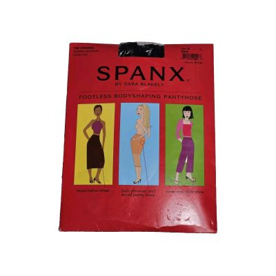 Spanx By Sara Blakely Footless Bodyshaping Pantyhose Size B Black Control Top